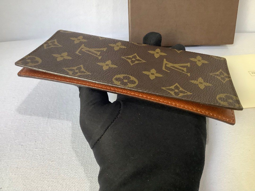 LV Check Book Holder authentic preloved, Luxury, Bags & Wallets on Carousell
