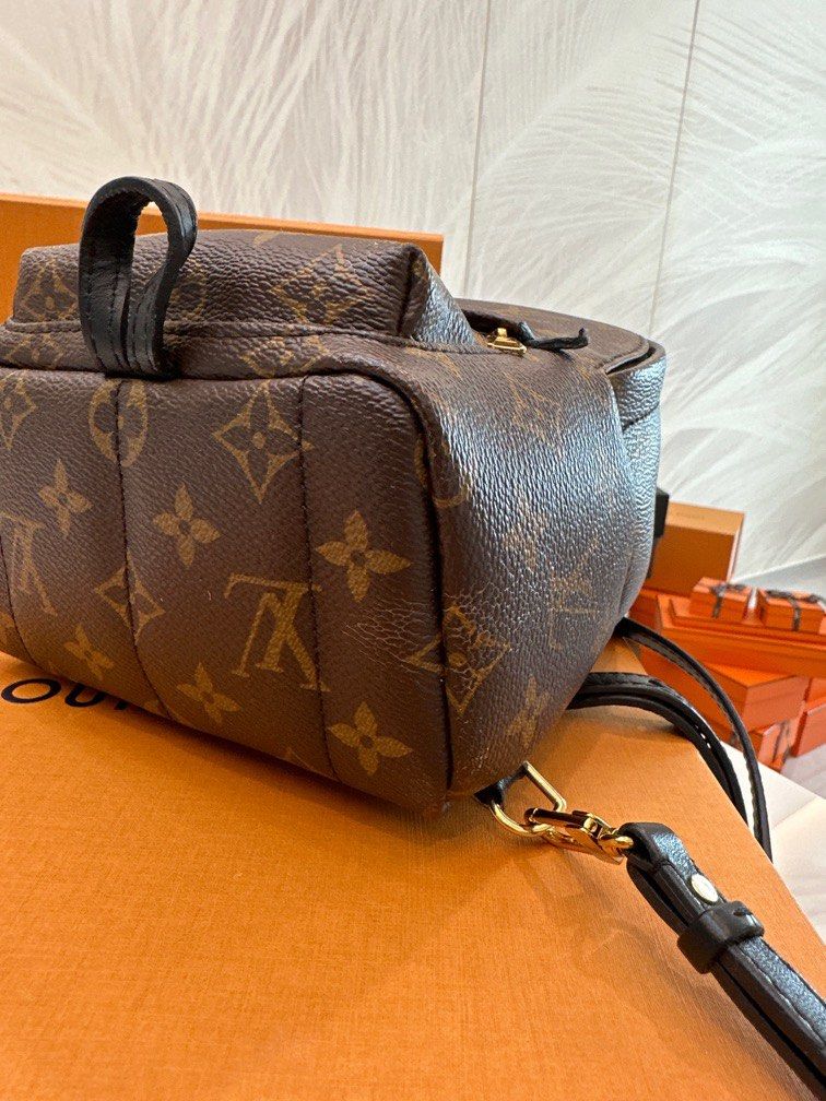 M44873 Louis Vuitton 2020 Monogram Canvas Palm Springs Mini Backpack