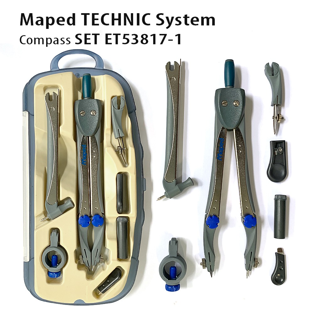 Maped Technic Compass 7 piece Set