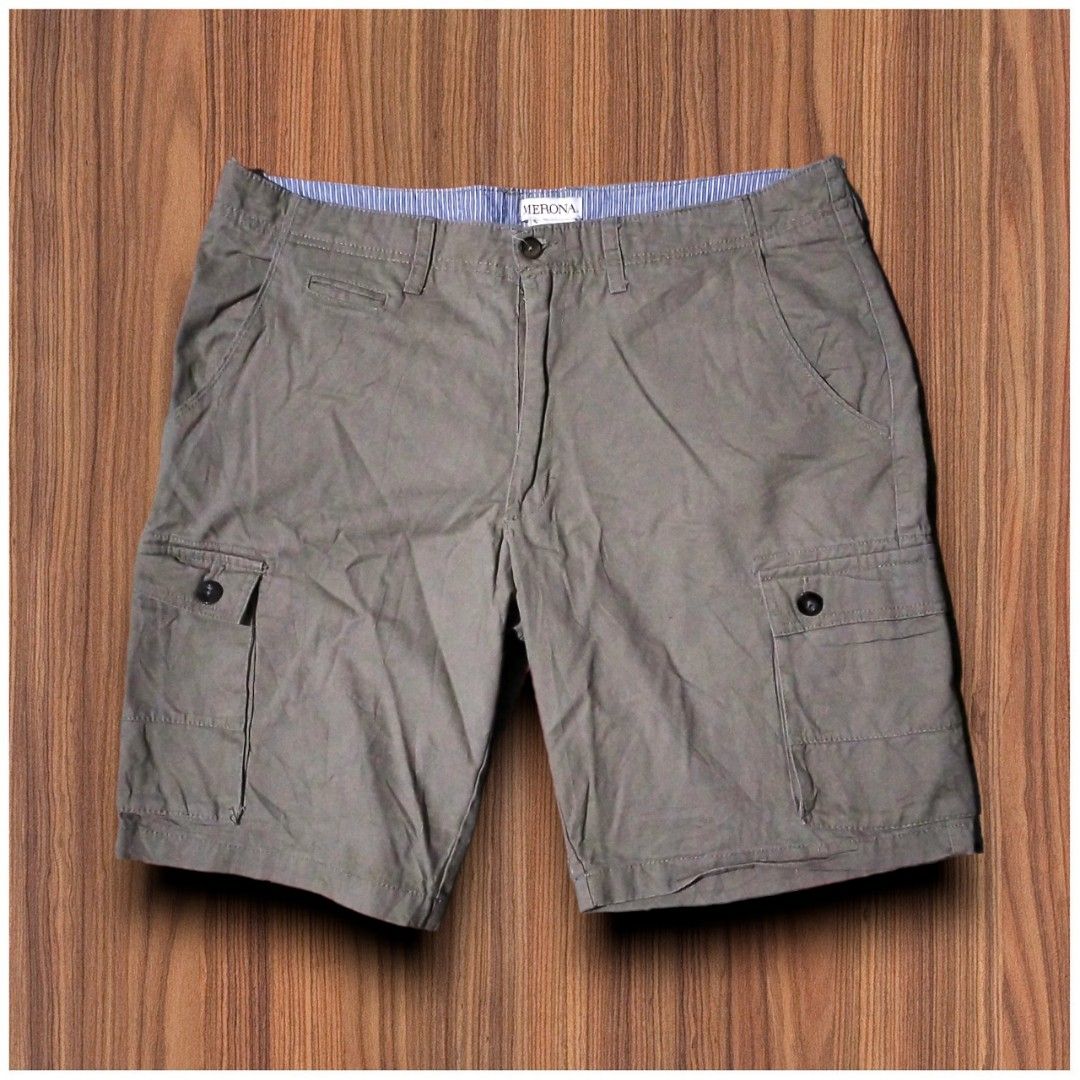 Merona Mens Cargo Shorts Brown Size 36W
