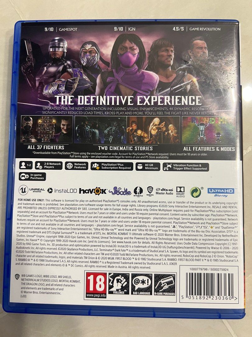Mortal Kombat 11 Ultimate PS5, Video Gaming, Video Games, PlayStation ...