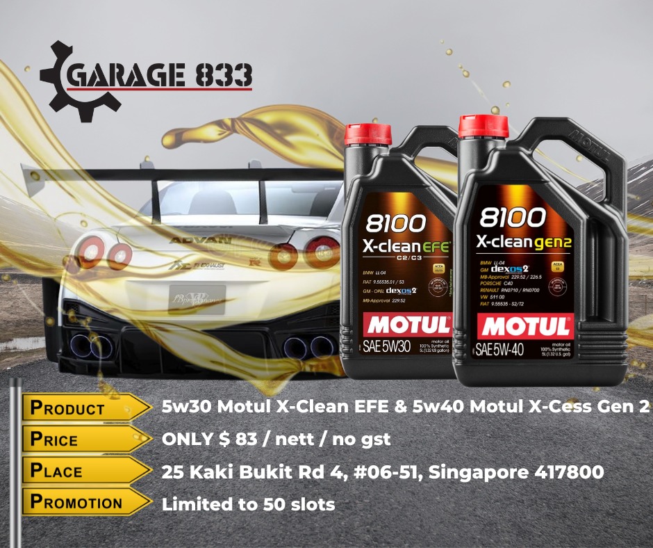 Motul 8100 X-Cess 5w40,5w30 X-clean EFE, Car Accessories, Car Workshops &  Services on Carousell