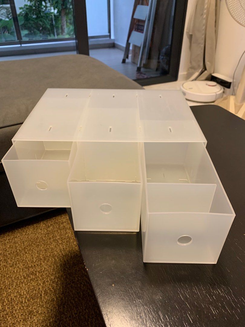 MUJI PP Storage Box 3 Drawers, Furniture & Home Living, Furniture