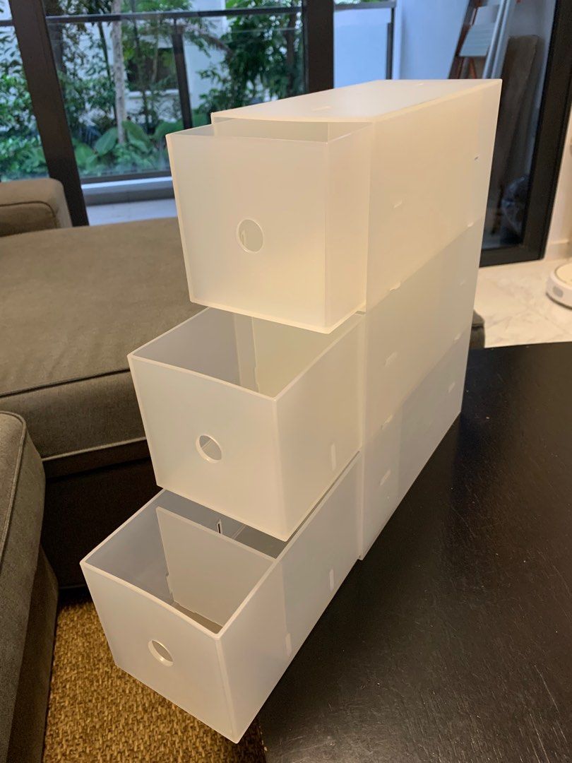 MUJI PP Storage Box 3 Drawers, Furniture & Home Living, Furniture