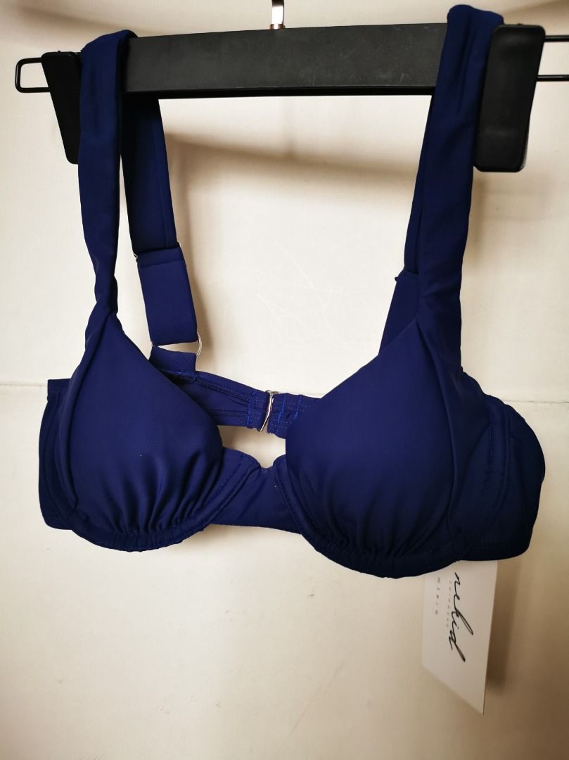 NEKID SWIMWEAR Talua Balconette Top in Midnight Blue, Women's Fashion ...