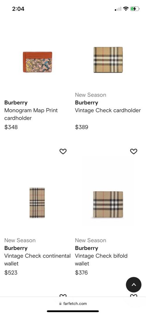 Burberry Floral Check Print Leather Coin Case - Farfetch