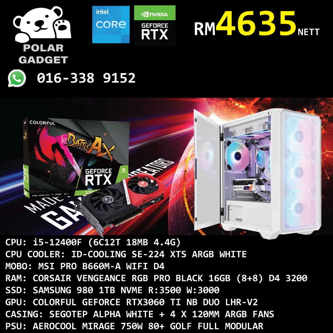 B660M-Wi-Fi・i5-12400・16GB・NVMe M.2-1TB-