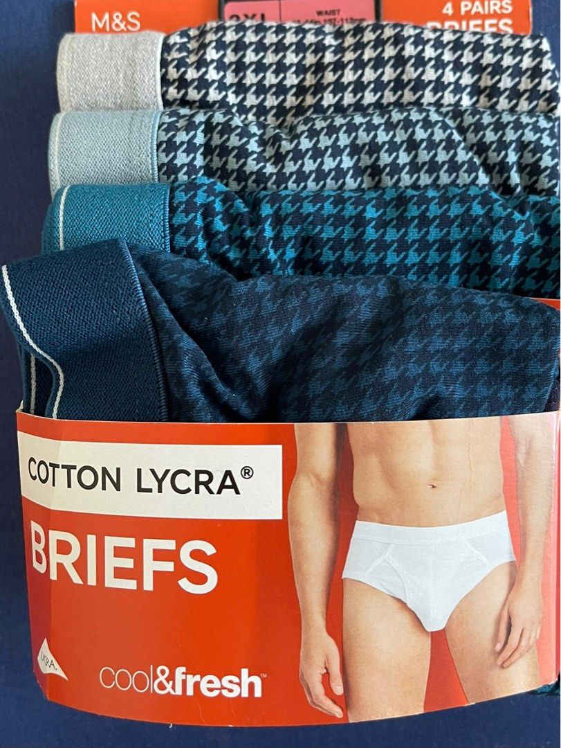 New M&S Cotton Lycra Briefs, Men's Fashion, Bottoms, New Underwear on  Carousell
