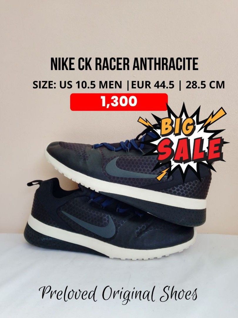 NIKE CK RACER ATHRACITE SIZE US 10.5 MEN EUR 44.5 Luxury