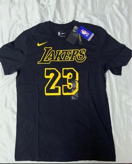 Nike nba lakers lebron James 23 black mamba tee shirt - L