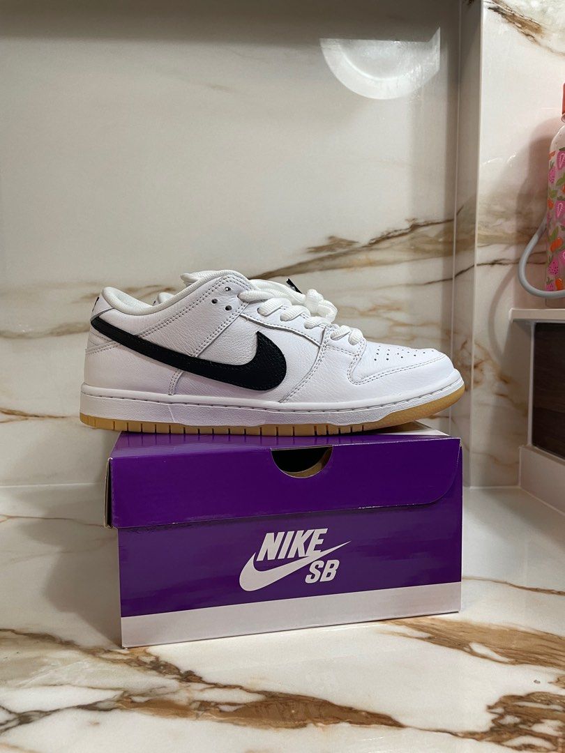 Nike SB dunk low white gum