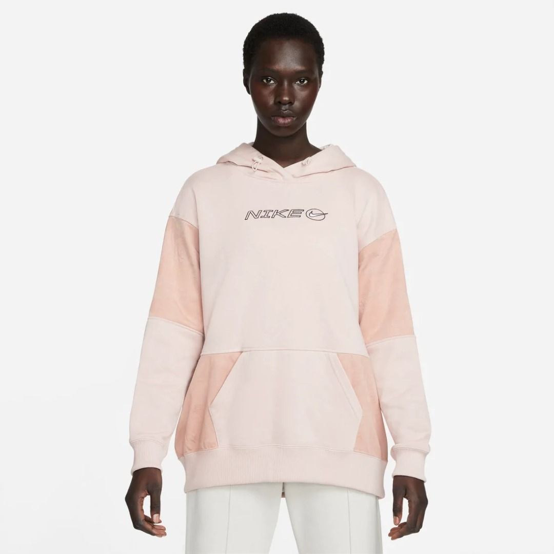 Pink and store black nike hoodie