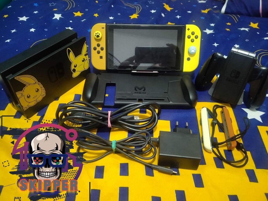 Nintendo Switch Pikachu and Eevee Edition V1 Complete Accessories ...