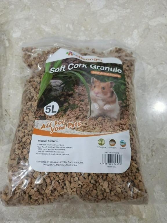 Niteangel Soft Cork Granule 5L Large hamster house home syrian robo bedding beding ng decor