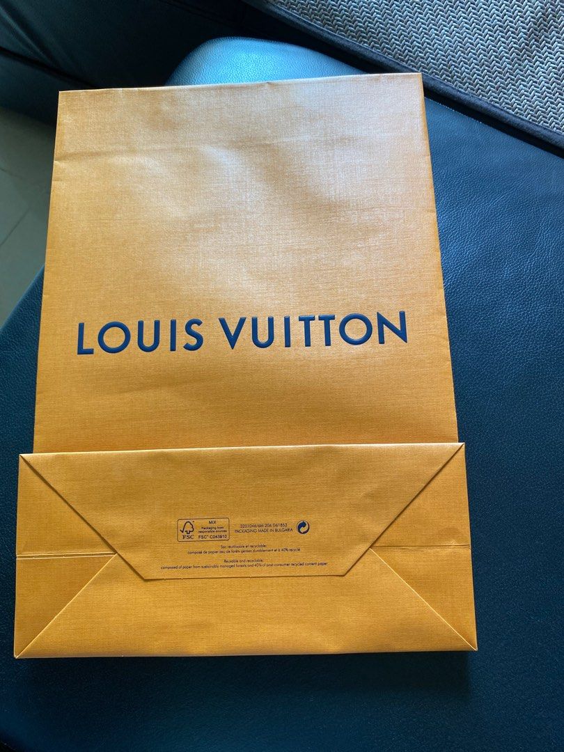 Original LV paper bag, Luxury, Bags & Wallets on Carousell