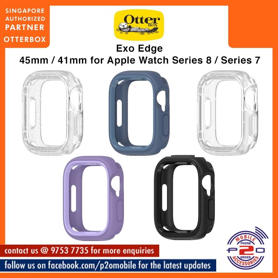 OtterBox Exo Edge Series for Apple Watch Series 8 45mm - Black - Apple