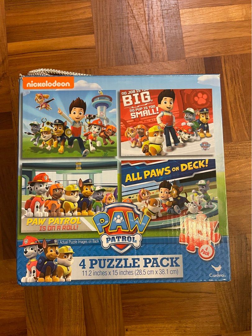 Paw patrol 4 pack puzzle set clearance