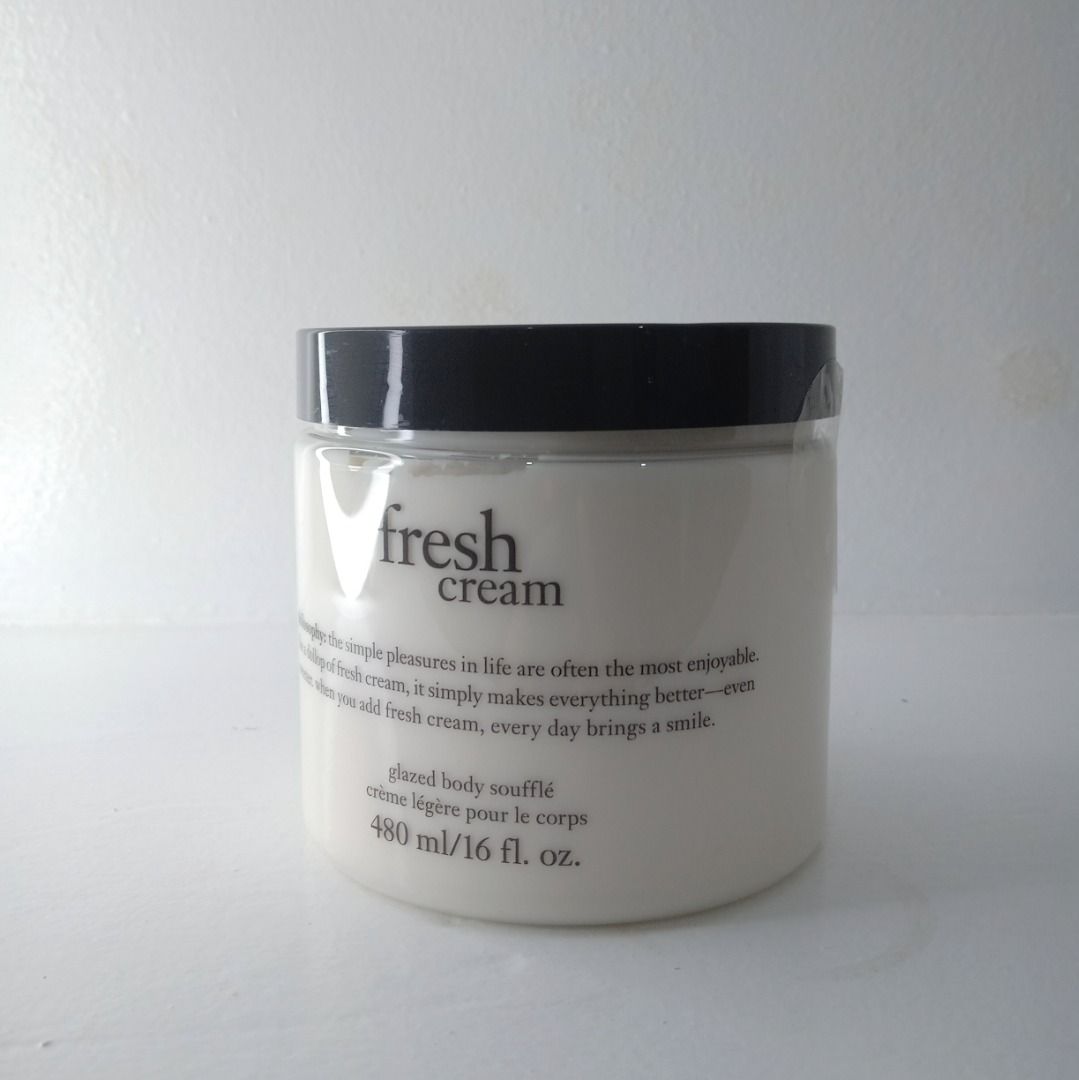 Philosophy Fresh Cream Glazed Body Souffle 480ml, Beauty & Personal