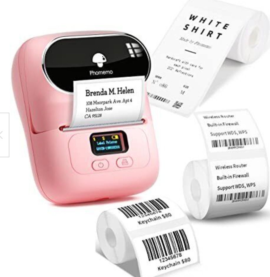 Phomemo M110 Label Printer Bluetooth Portable Label Maker No Ink