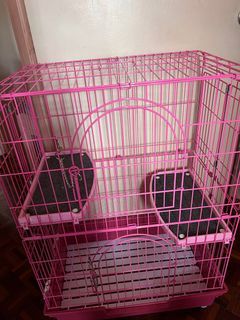 Pink Cat Cage