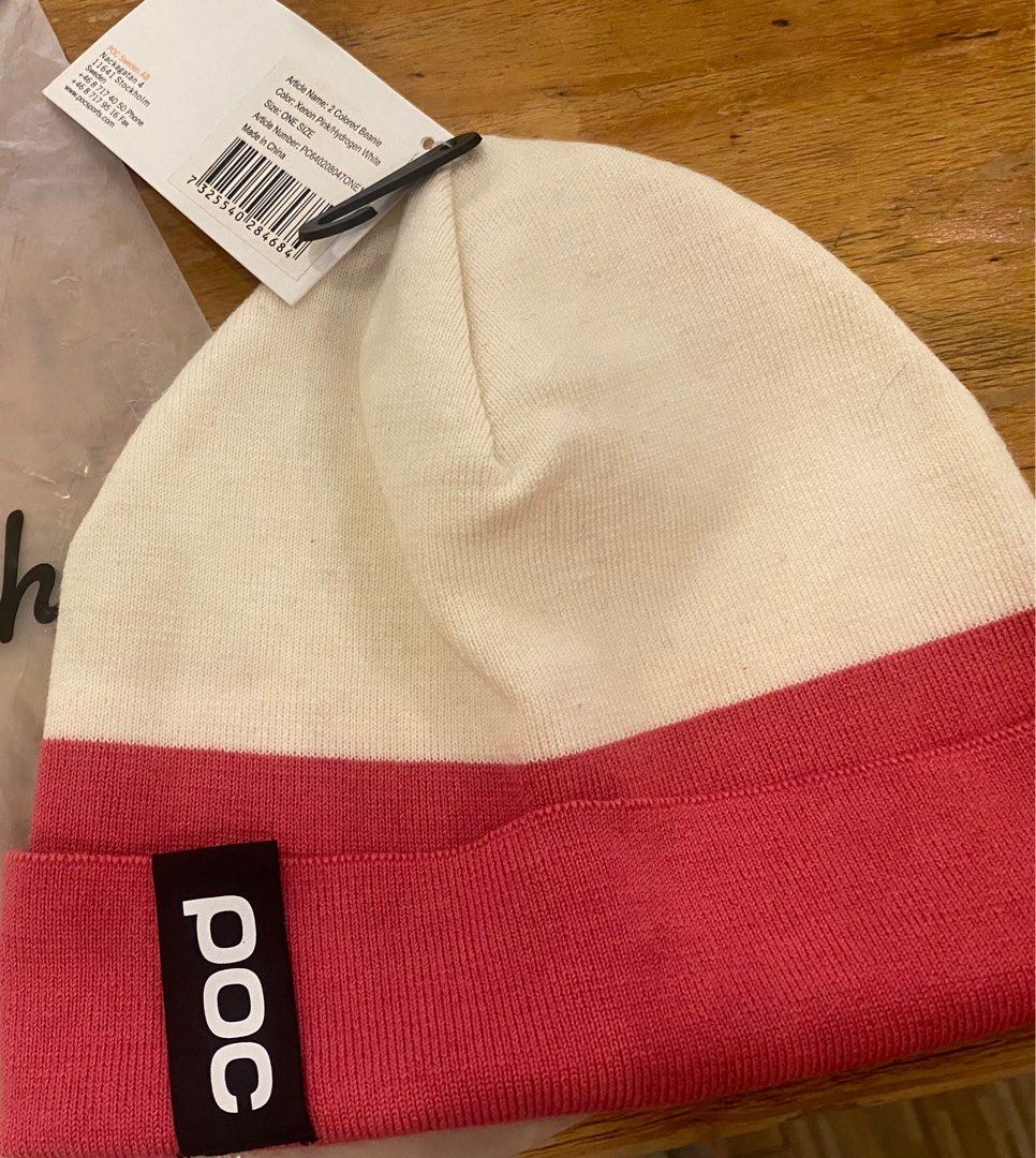 Poc URBANE BEANIE pink hat 冷帽, 女裝, 手錶及配件, 帽- Carousell