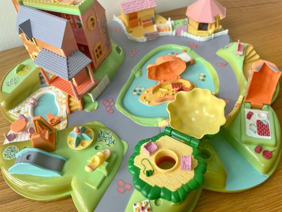 Coffret Polly Pocket 1991 – Avec Deux Paires De Clips D'oreilles Intactes – Mattel