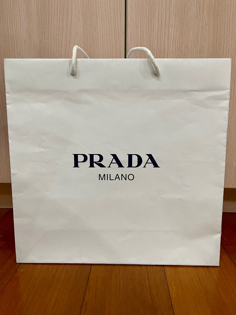 Prada paper bag (medium), Everything Else, Others on Carousell