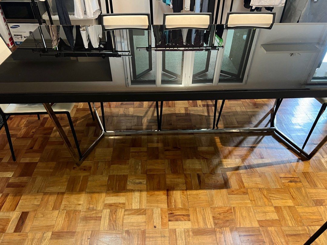 Preowned Modern Dining Table + Chairs Set, Furniture & Home Living