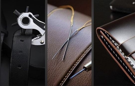 Professional Revolving Punch Plier Kit for Leather Belt Hole