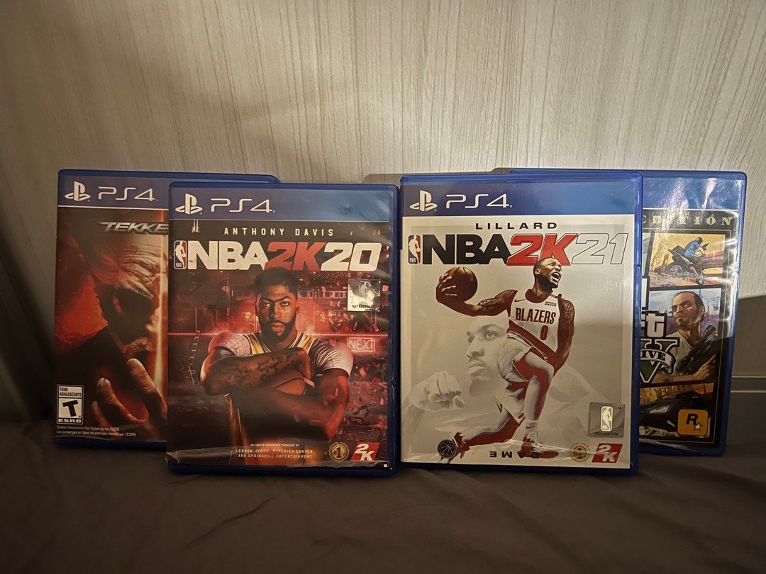 PS4 games bundled (Category: PlayStation) located in Taguig. Submitted by jesusa717 (Listing ID 1208720812, Image 2). Description: Ps4 Games Tekken, Nba 2k 21, Nba 2k 20, Gta 5.
