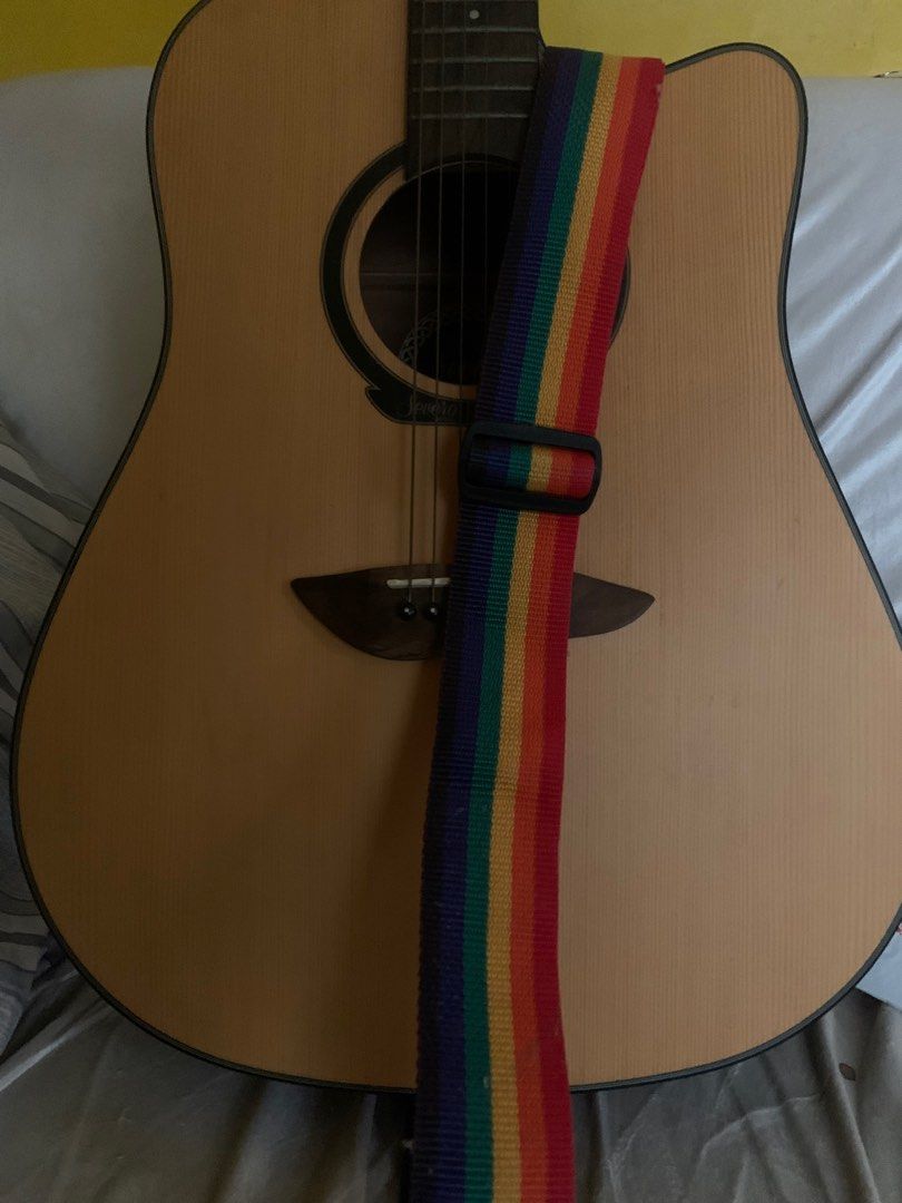 Rainbow Guitar Strap, Hobbies & Toys, Music & Media, Music Accessories