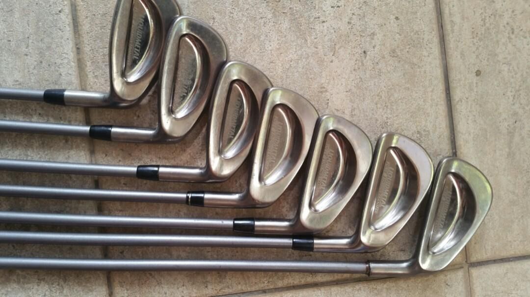 Rare LIQUIDMETAL GOLF metal heads 3, 4, 5, 6, 7 , 8, 9 and P
