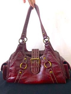 #Rare #Unique Vintage Soft Croco Shoulder Bag