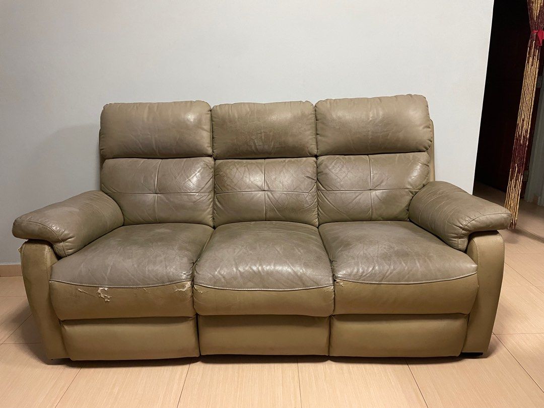 Recline sofa, Furniture & Home Living, Furniture, Sofas on Carousell