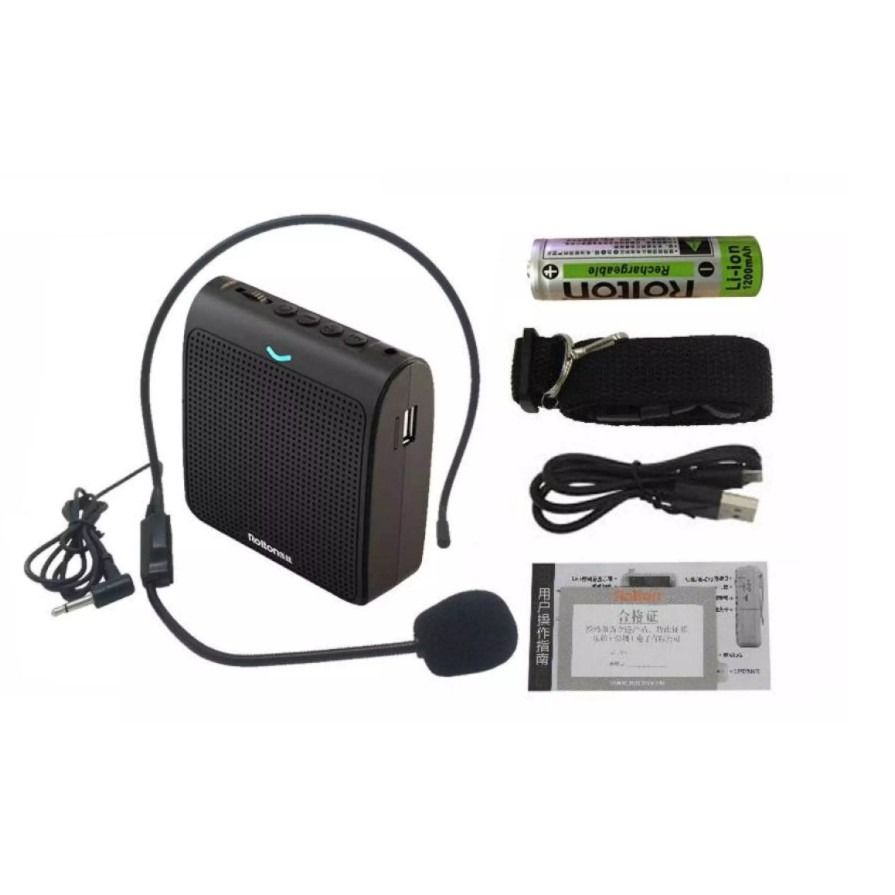 Rolton K100 Portable Loud Speaker Mini Voice Amplifier Microphone Tour ...