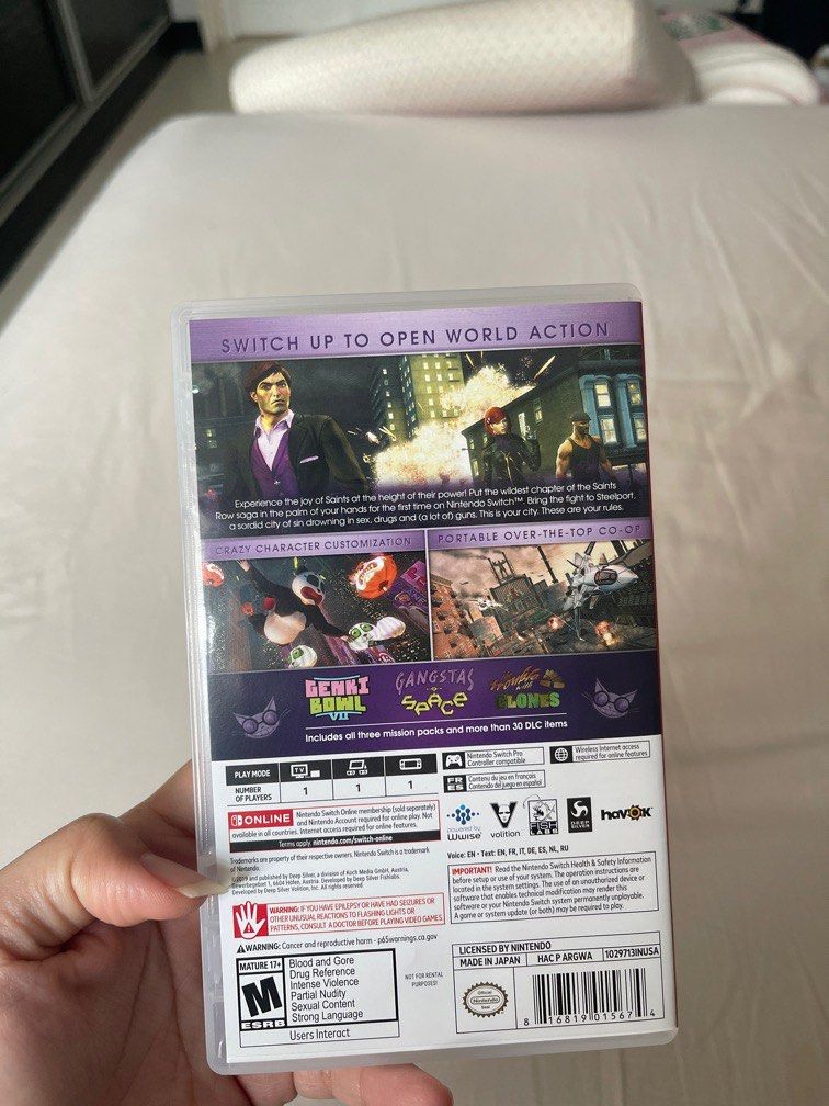 Saints Rows the third, Video Gaming, Video Games, Nintendo on Carousell