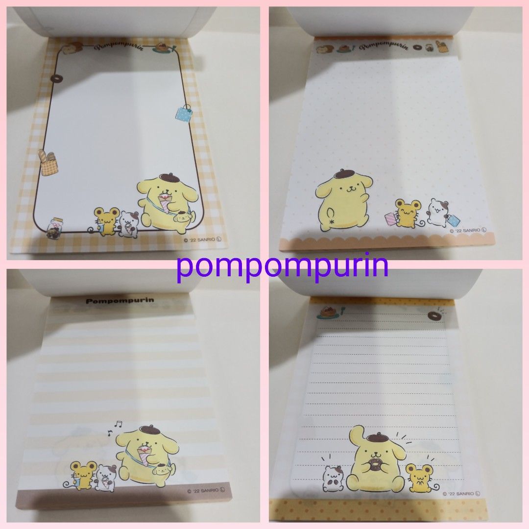 Sanrio License Memo Pad Melody Kuromi Cinnamoroll Pompompurin, Hobbies