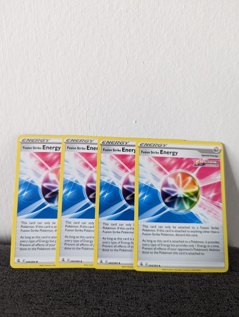 Set of Fusion Strike Energy / Power Tablet Pokemon Trading Card Game