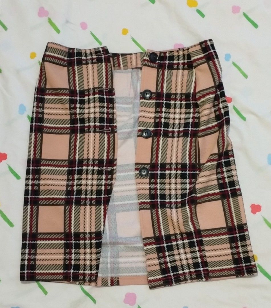 SHEIN Unbuttoned Skirt (Knee length), Women's Fashion, Bottoms, Skirts
