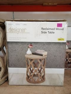 Sohl Furniture Reclaimed Wood Side Table