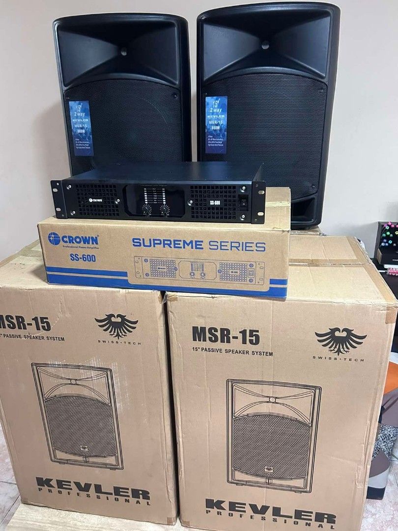 speaker and amp., Audio, Soundbars, Speakers & Amplifiers on Carousell