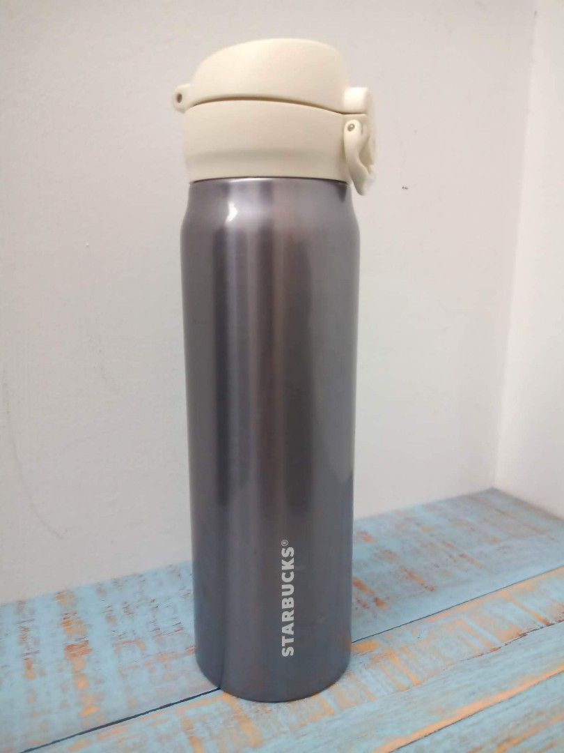 Starbucks thermos bottle 24cm light purple 星巴克 水瓶 保溫瓶, 家具及居家用品, 廚具和餐具