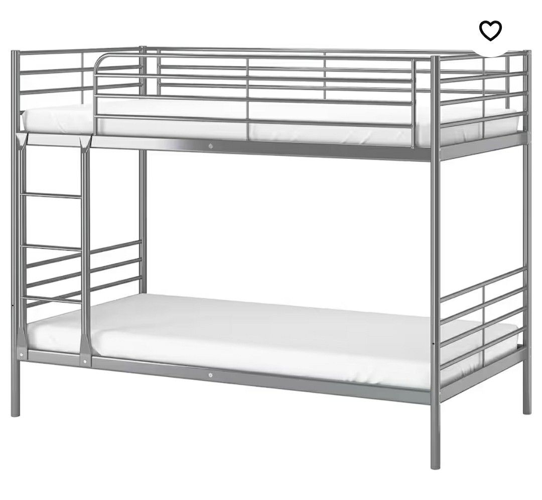 SVARTA IKEA BUNK BED, Furniture & Home Living, Furniture, Bed Frames & Mattresses on Carousell
