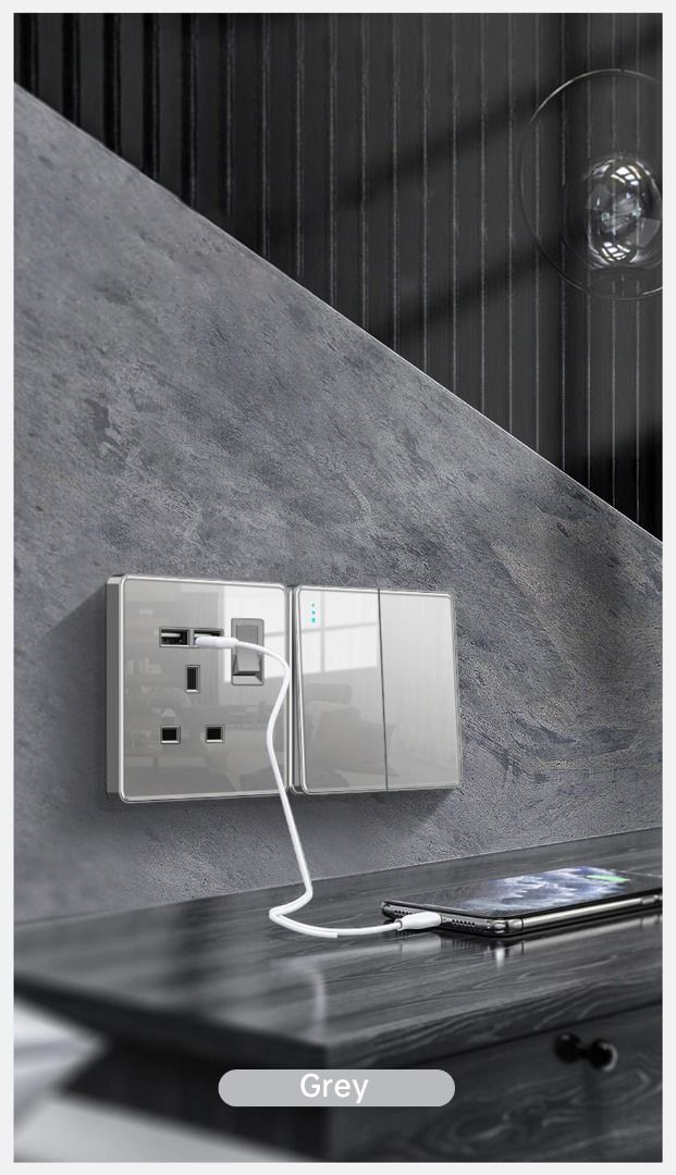 Tempered Glass Switches and Sockets, TV & Home Appliances, Electrical ...