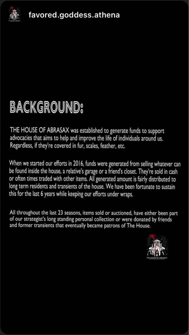 THE HOUSE OF ABRASAX (Category: Announcements) located in Taguig. Submitted by Goddess.Athena (Listing ID 1208680849, Image 1). Description: .