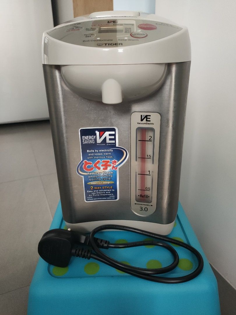 Tiger 3L Electric Water Heater, TV Home Appliances, Kitchen