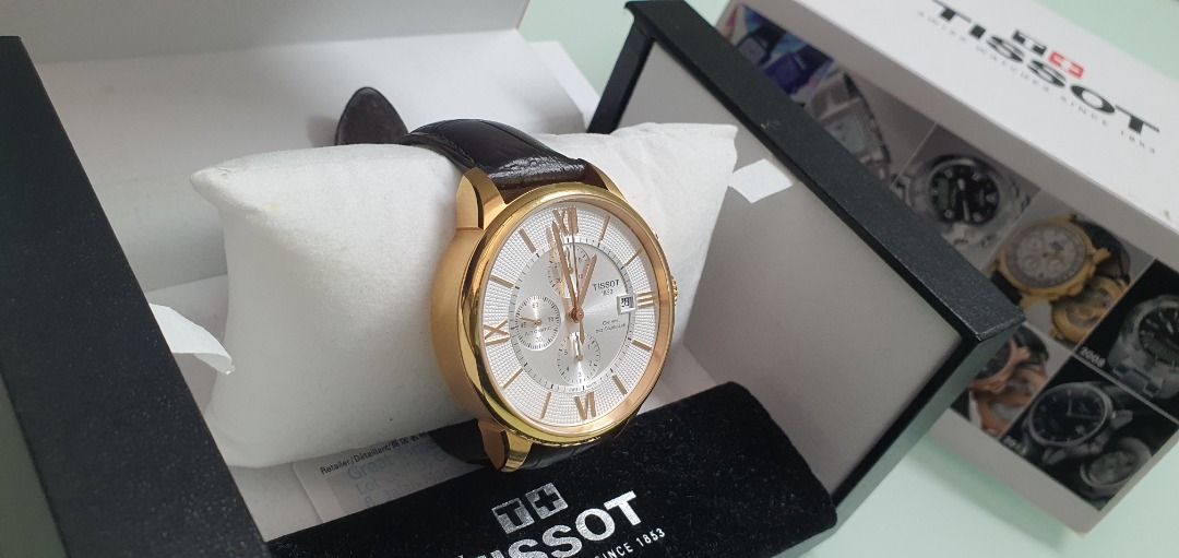 Tissot rose discount gold mens watch
