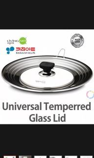 Universal tempered glass frying pan pot lid cover