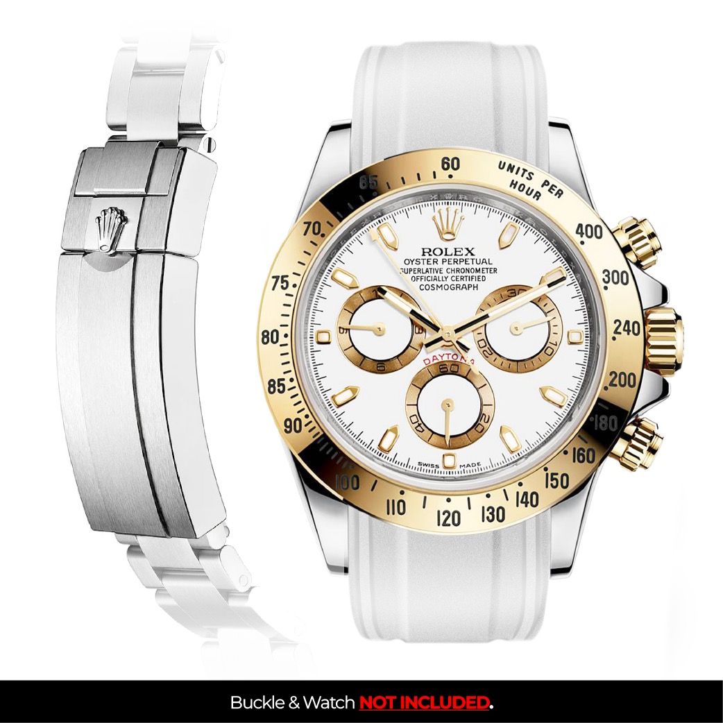 Gold daytona rubber strap sale