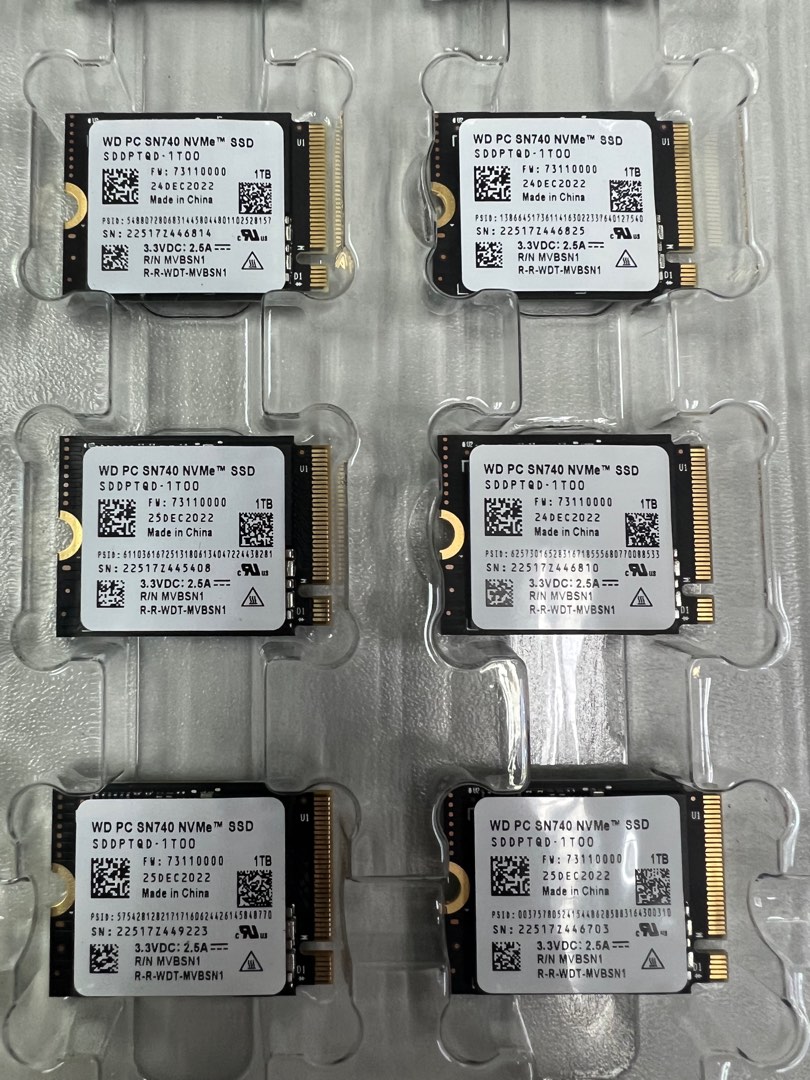 WD SN740 1TB 2230 NVME PCIe 4 SSD Brand new 全新大量現貨 